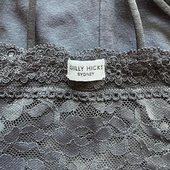 Gilly Hicks Grey Lace Longline Bralette M - Picture 3 of 4